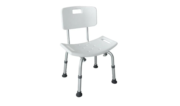 高度可调，带靠背设计，提供舒适支撑。